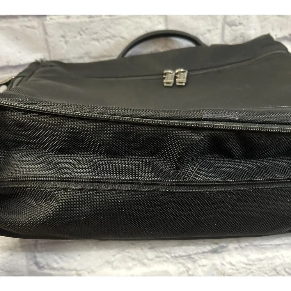Tumi FXT Ballistic Nylon Slim Expandable Computer Flap Briefcase Black #26192D4